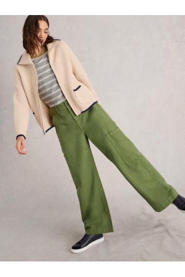 White Stuff Cora Cargo Trouser in DK GREEN Art. WS441487