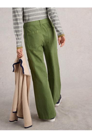 White Stuff Cora Cargo Trouser in DK GREEN Art. WS441487