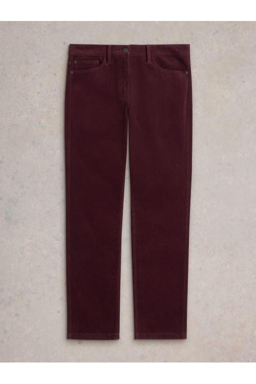 White Stuff Brooke Straight Cord Trouser in MID PLUM Art. WS441493