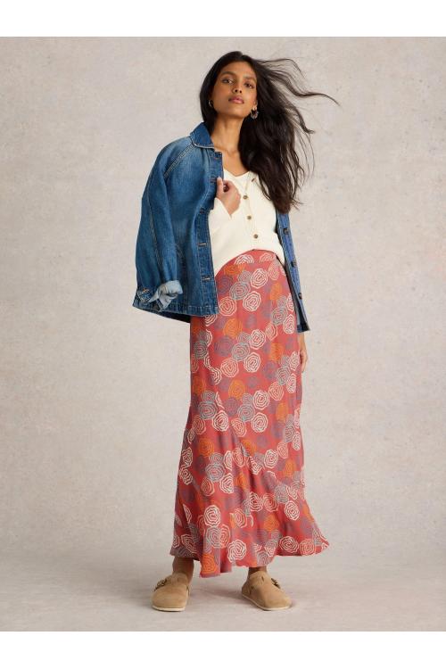 White Stuff Sara Maxi Skirt in PINK PR Art. WS441501