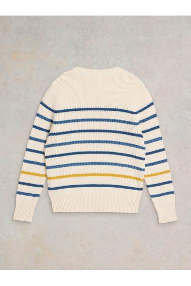 White Stuff ELLIE STRIPE JUMPER in NAT MLT Art. WS441522