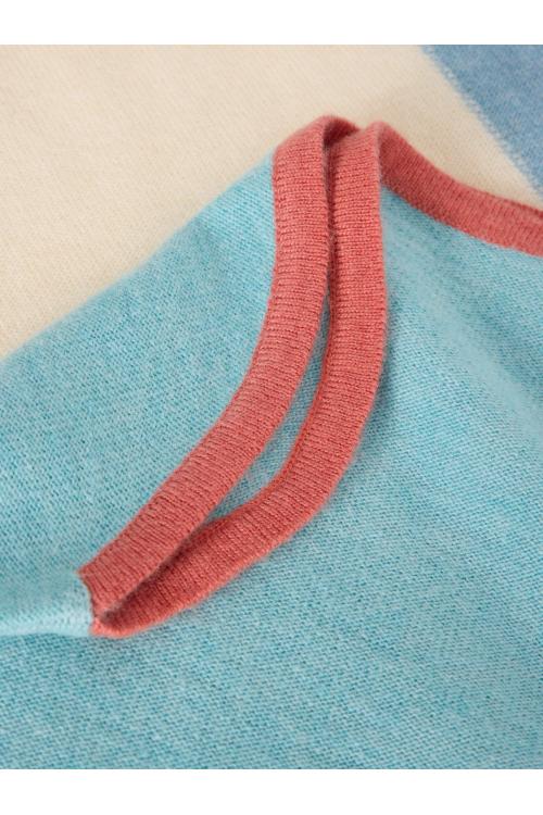 White Stuff EMMA COLOURBLOCK JUMPER in BLUE MLT Art. WS441540