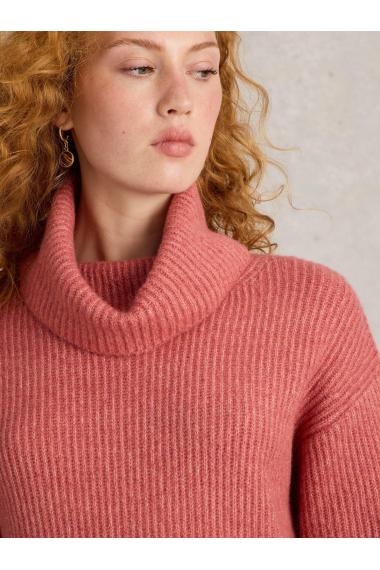 White Stuff LOVELY RIB JUMPER in DUS PINK Art. WS441584