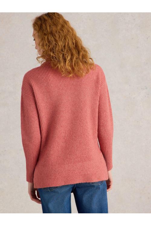 White Stuff LOVELY RIB JUMPER in DUS PINK Art. WS441584