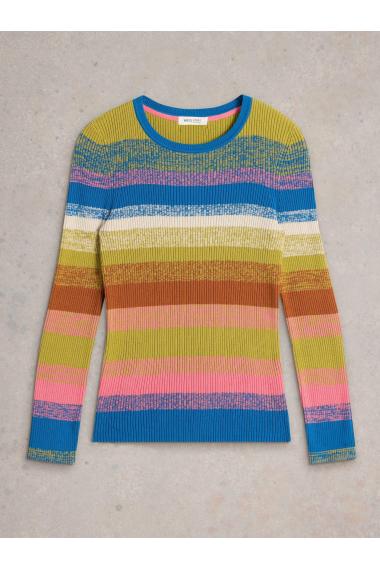 White Stuff RIB STRIPE JUMPER in PINK MLT Art. WS441644