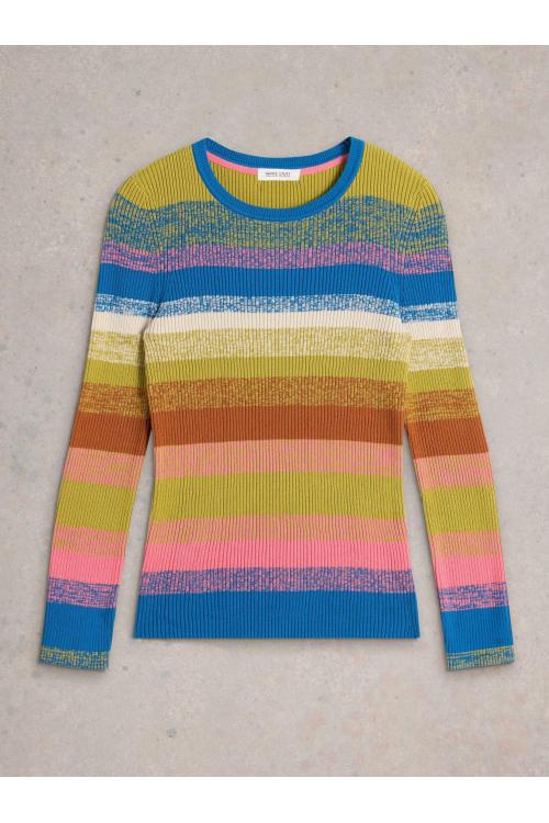 White Stuff RIB STRIPE JUMPER in PINK MLT Art. WS441644