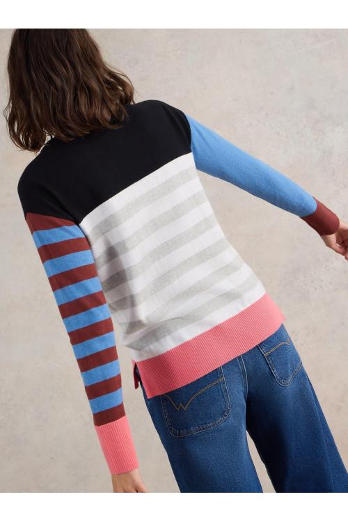 White Stuff CITY STRIPE JUMPER in BLUE MLT Art. WS441641