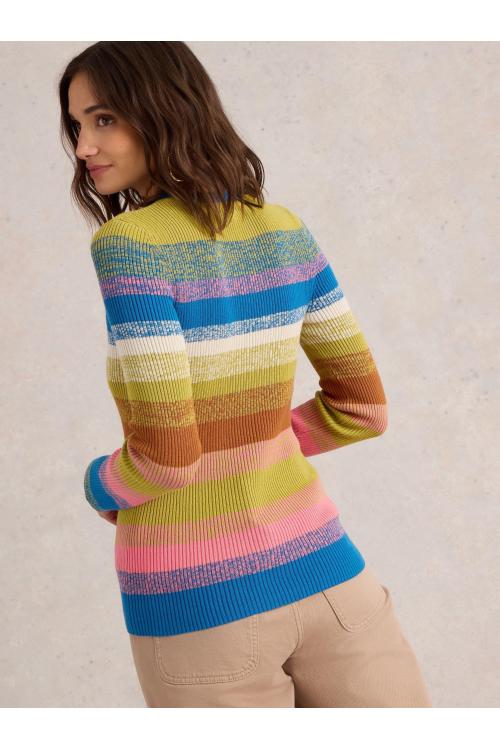 White Stuff RIB STRIPE JUMPER in PINK MLT Art. WS441644