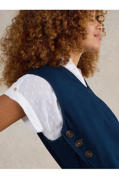 White Stuff Maple Denim Jersey Pinny in MID DENIM Art. WS441677