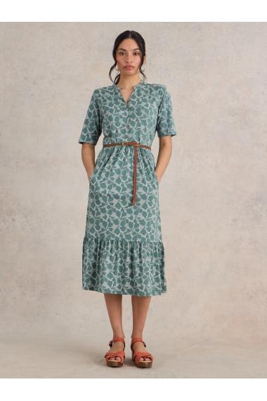 White Stuff Naya Jersey Dress in GREEN PR Art. WS441687