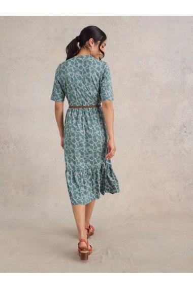 White Stuff Naya Jersey Dress in GREEN PR Art. WS441687