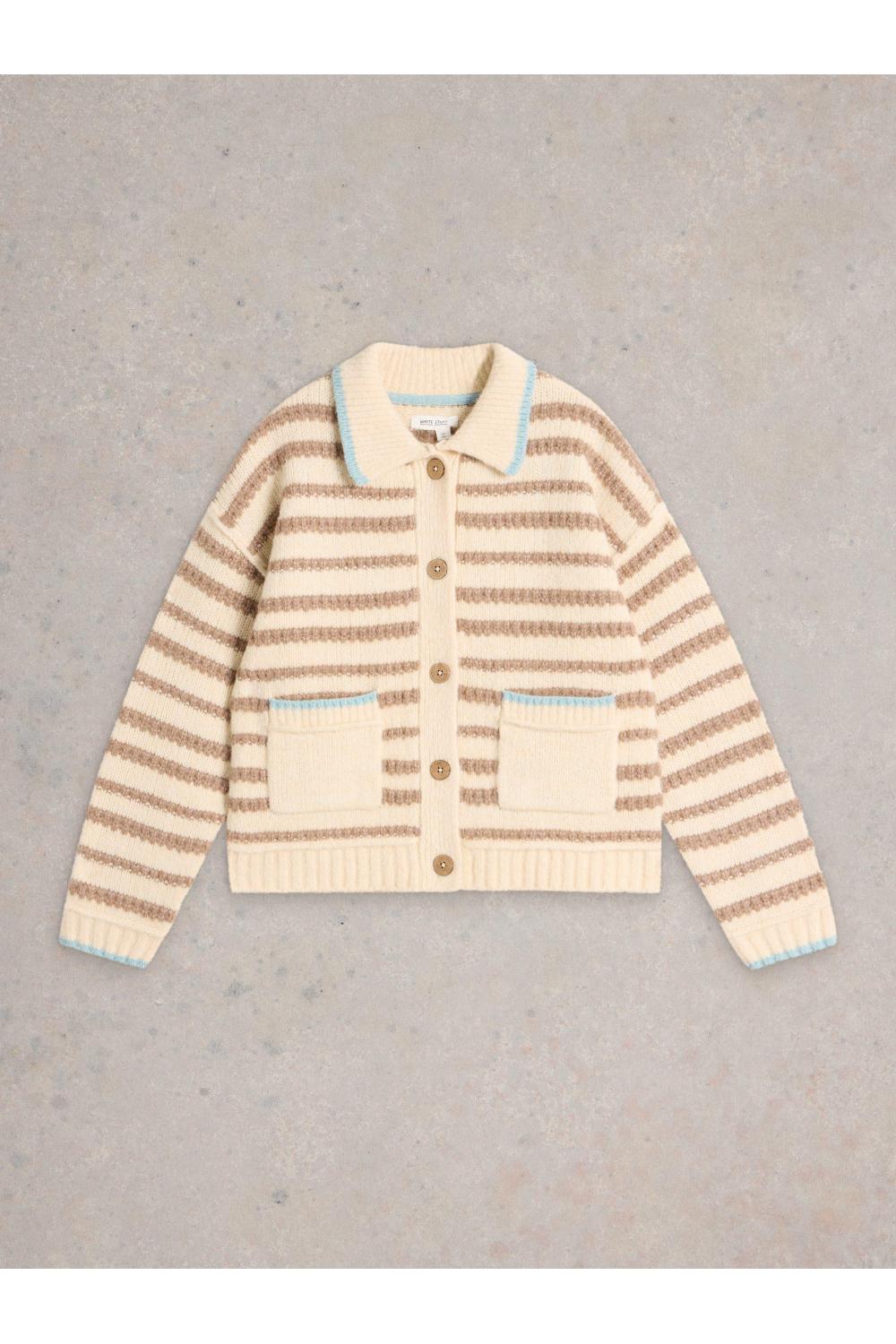 White Stuff TYLER CARDI in NAT MLT Art. WS441725