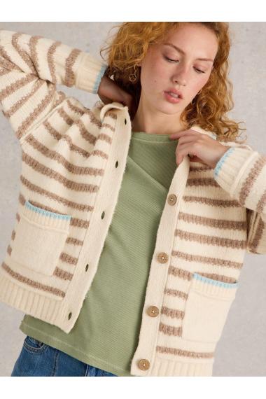 White Stuff TYLER CARDI in NAT MLT Art. WS441725