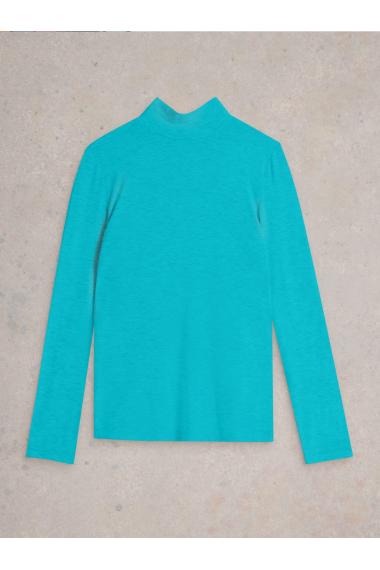 White Stuff CAMILLE HIGH NECK TEE in BRT TEAL Art. WS441734