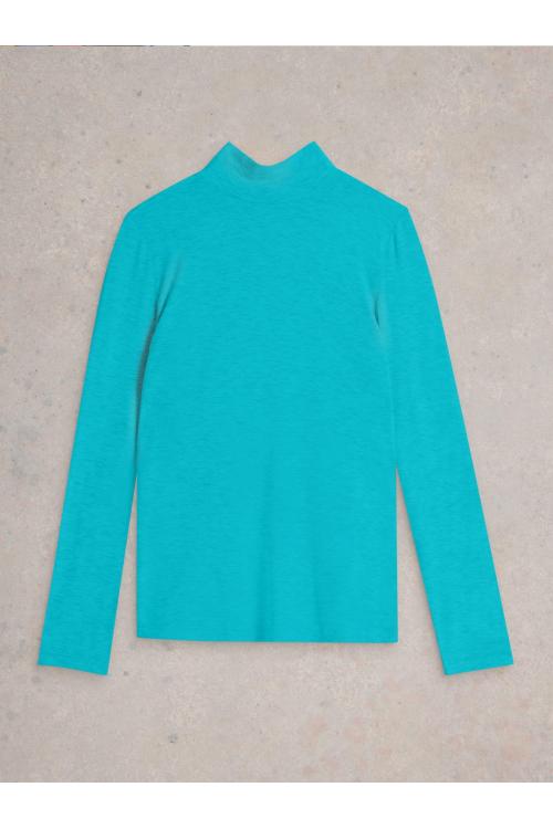 White Stuff CAMILLE HIGH NECK TEE in BRT TEAL Art. WS441734