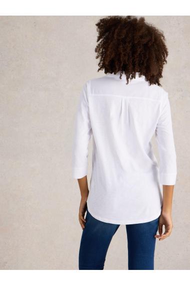 White Stuff MISSY LONGLINE MIX SHIRT in NAT WHITE Art. WS441735