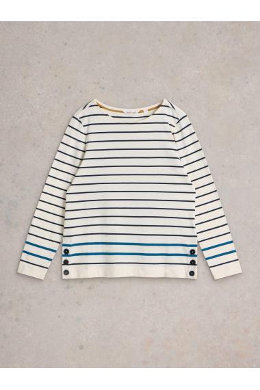 White Stuff WILLOW STRIPE LS TOP in WHITE MLT Art. WS441737