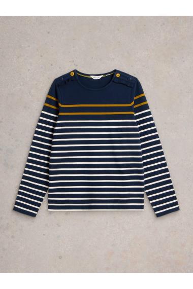 White Stuff WHITNEY STRIPE LS TOP in NAVY MULTI Art. WS441738