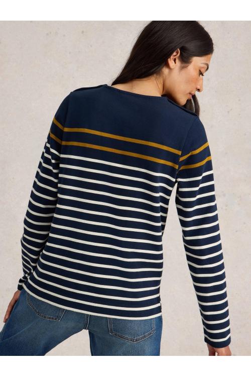 White Stuff WHITNEY STRIPE LS TOP in NAVY MULTI Art. WS441738