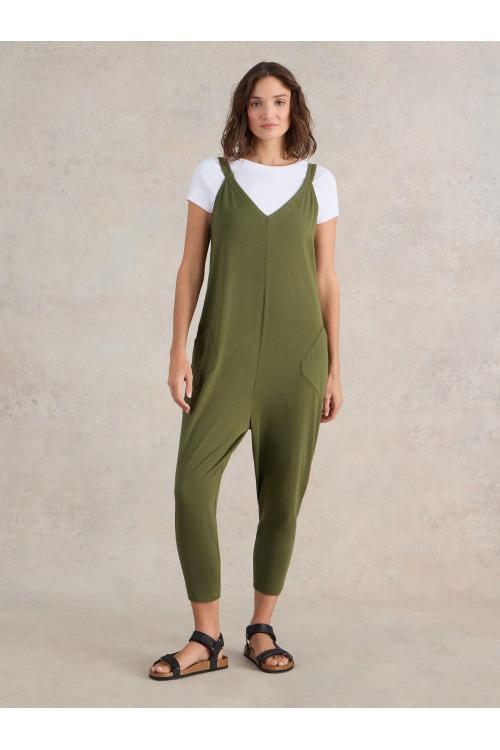 White Stuff Selina Jersey Jumpsuit in KHAKI GRN Art. WS441836