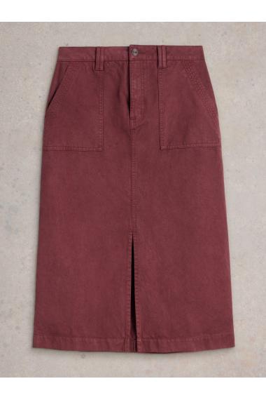 White Stuff Maren Midi Skirt in DK PLUM Art. WS441841