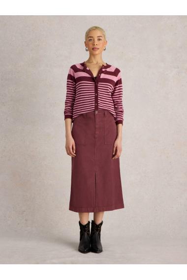 White Stuff Maren Midi Skirt in DK PLUM Art. WS441841