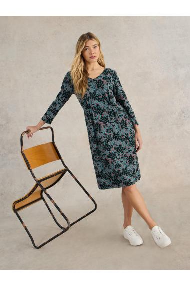 White Stuff Tallie Jersey Dress in TEAL MLT Art. WS441842