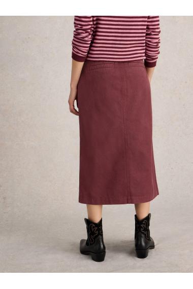 White Stuff Maren Midi Skirt in DK PLUM Art. WS441841