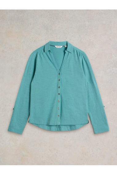 White Stuff ANNIE TEXTURED SHIRT in MID TEAL Art. WS441852