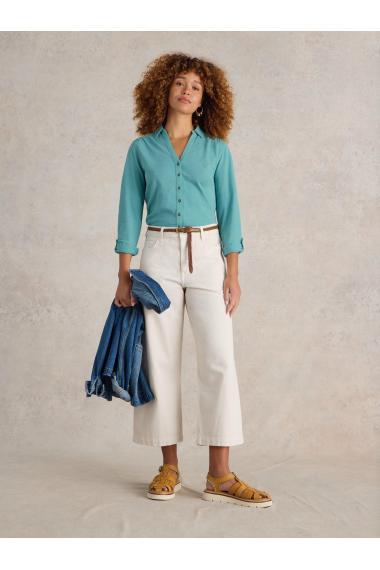 White Stuff ANNIE TEXTURED SHIRT in MID TEAL Art. WS441852