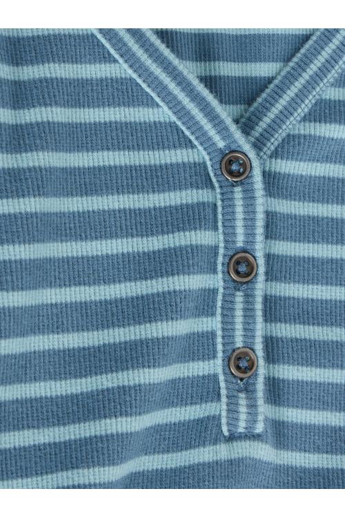 White Stuff HALLEY RIB STRIPE HENLEY in BLUE MLT Art. WS441859