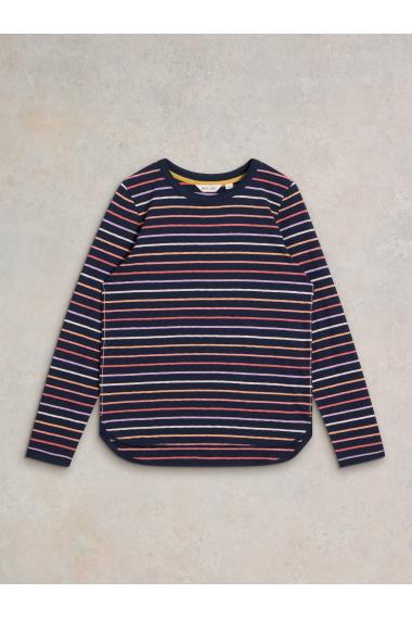 White Stuff CLARA STRIPE LS TEE in NAVY MULTI Art. WS441862