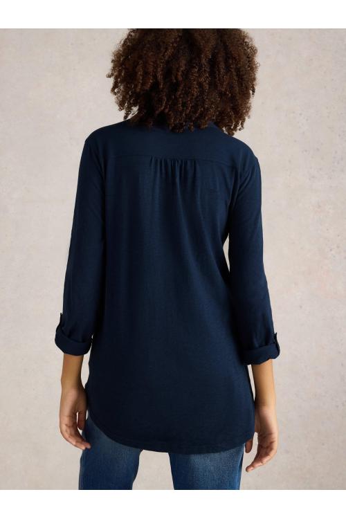 White Stuff ANNIE LONGLINE SHIRT  in DARK NAVY Art. WS441861