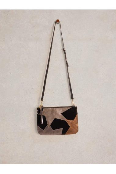 White Stuff Connie Double Pouch Crossbody in BLK_MLT WS442171