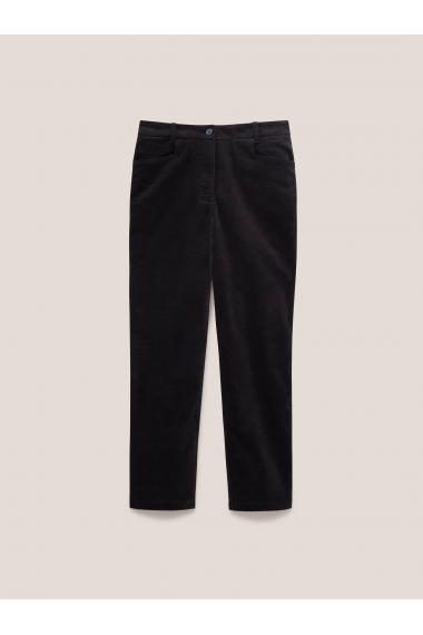 White Stuff Savannah Velvet Trouser in PURE_BLK WS439824