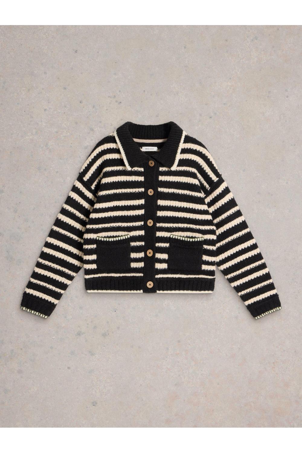 White Stuff TYLER CARDI in BLK_MLT WS441725