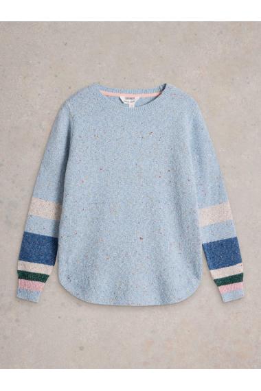 White Stuff TALIA NEP JUMPER in BLUE_MLT WS441847