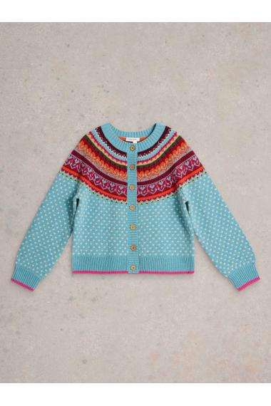 White Stuff MINI HEART CARDI in BLUE_MLT WS442095