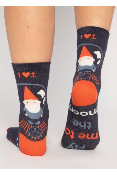 Blutsgeschwister Sensational Steps in fly me to the moon socks, 1 Paar Einheitsgröße