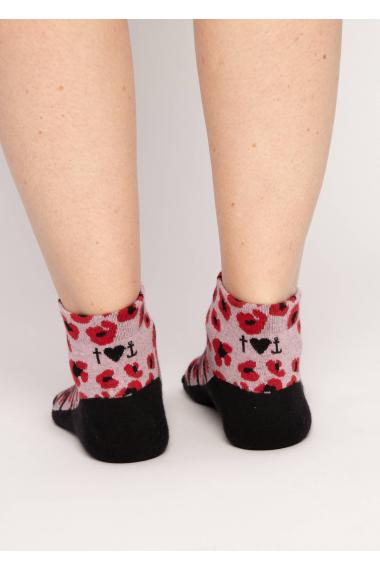 Blutsgeschwister Sensation steps Sneaker Socken in dancing leopard, 1 Paar Einheitsgröße