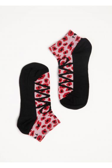 Blutsgeschwister Sensation steps Sneaker Socken in dancing leopard, 1 Paar Einheitsgröße