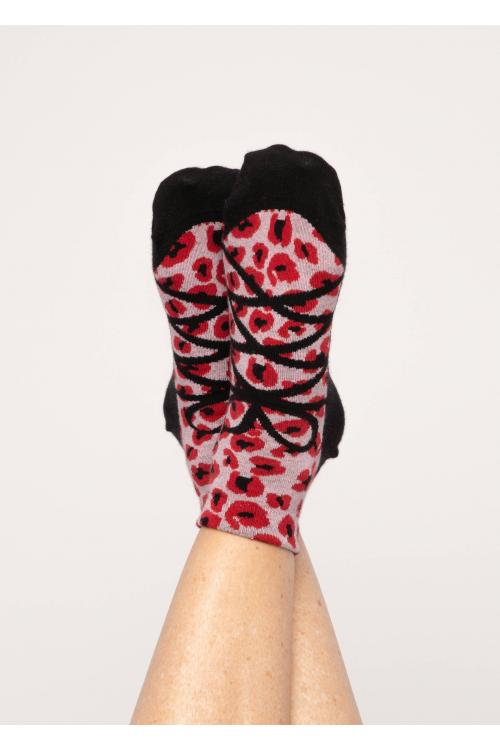 Blutsgeschwister Sensation steps Sneaker Socken in dancing leopard, 1 Paar Einheitsgröße