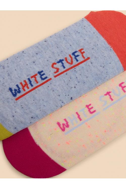 White Stuff 2 Pack Nep No Show Socks