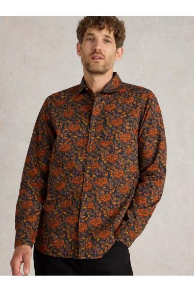 White Stuff Block Floral Printed Shirt in BROWN MLT Art. WS441608