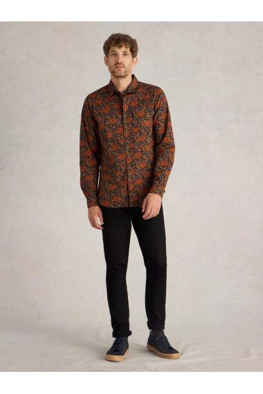 White Stuff Block Floral Printed Shirt in BROWN MLT Art. WS441608