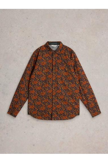 White Stuff Block Floral Printed Shirt in BROWN MLT Art. WS441608