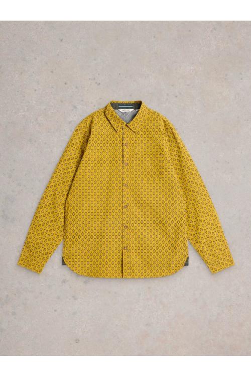 White Stuff Tile Printed Shirt in YELLOW MLT Art. WS441614