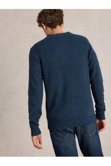 White Stuff Lambswool Henley in DARK_NAVY WS442152