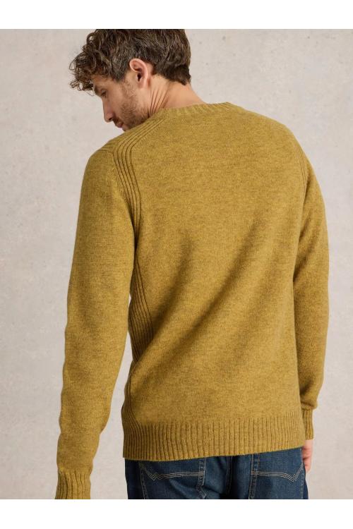 White Stuff Lambswool Henley in DK_YELLOW WS442152