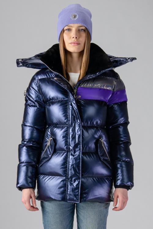 Woodpecker Womens Winter Coat BUMNESTER in Color DEEP PURPLE, Größe S